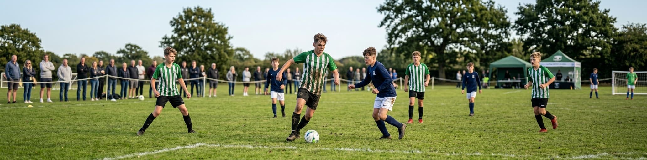 Youth football tournament match