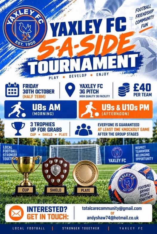 Yaxley FC 5-a-side Tournament listing