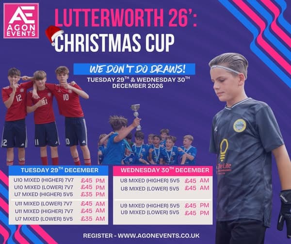 Lutterworth 26' Christmas Cup flyer