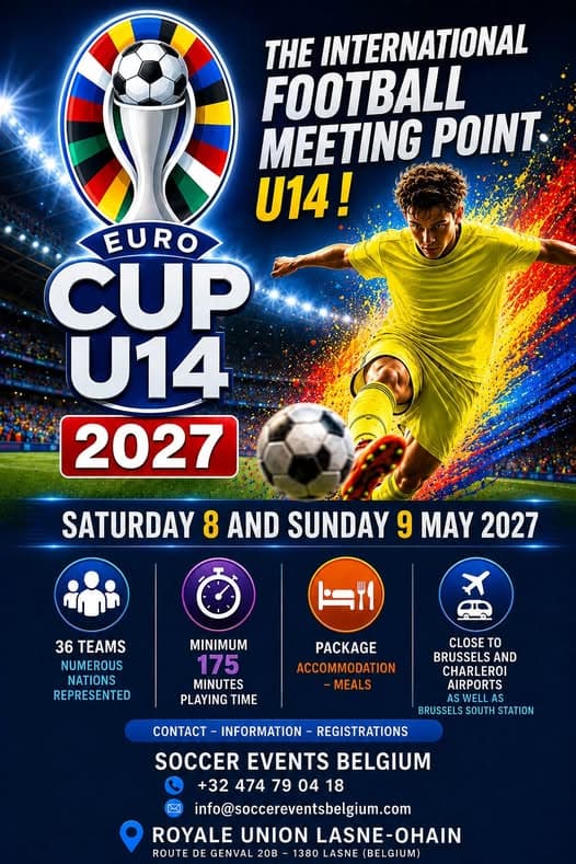 Euro Cup U14 2027 listing