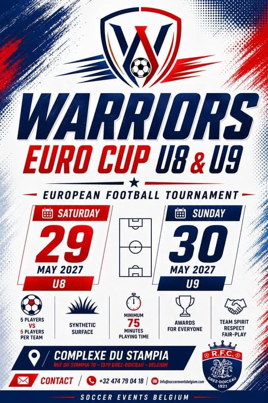 Flyer van Warriors Euro Cup