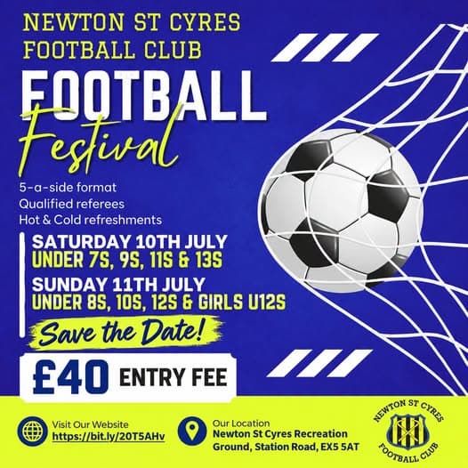 Newton St Cyres Football Festival 2027 listing