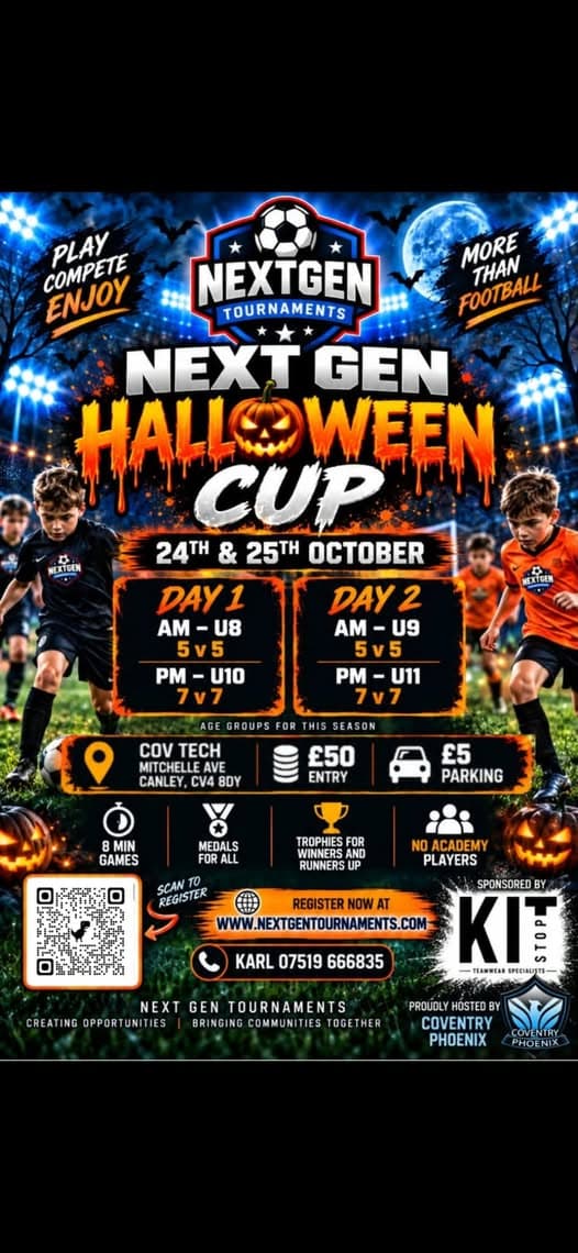 Next Gen Halloween Cup flyer