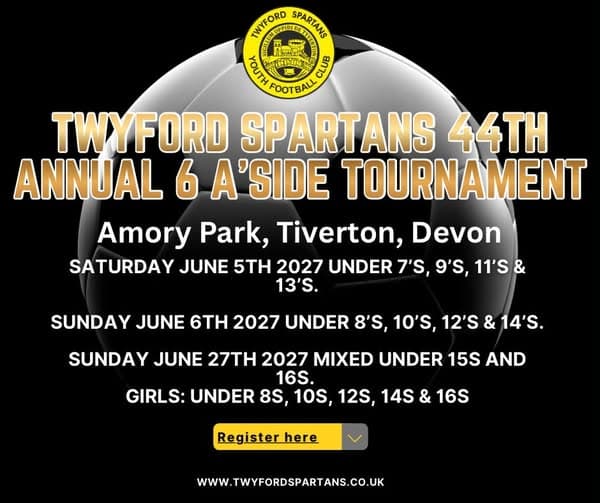 Twyford Spartans 44th Annual 6-A-Side Tournament flyer