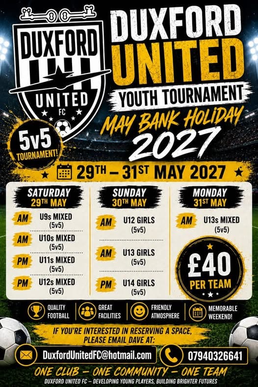 Duxford United Youth Tournament listing