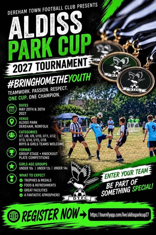 Aldiss Park Cup 2027 flyer