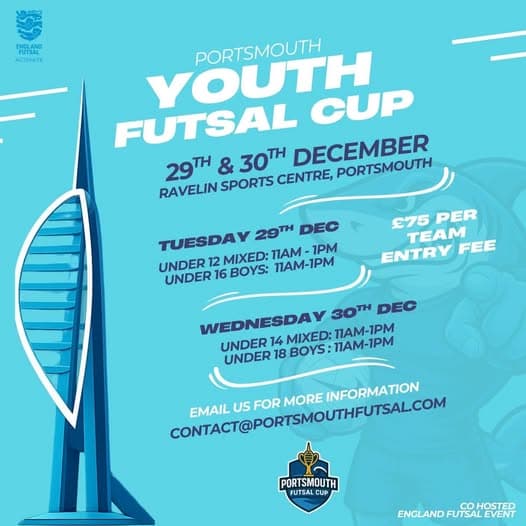 Portsmouth Youth Futsal Cup 2026 flyer