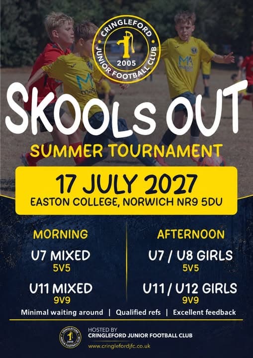 Cringleford Skools Out Summer Tournament listing