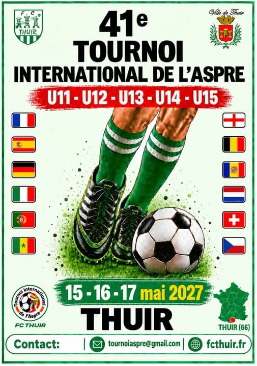 Flyer de 41e Tournoi International de l’Aspre