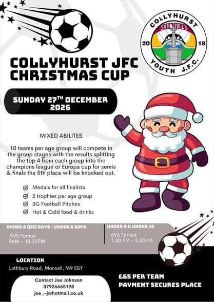 Collyhurst JFC Christmas Cup image 2