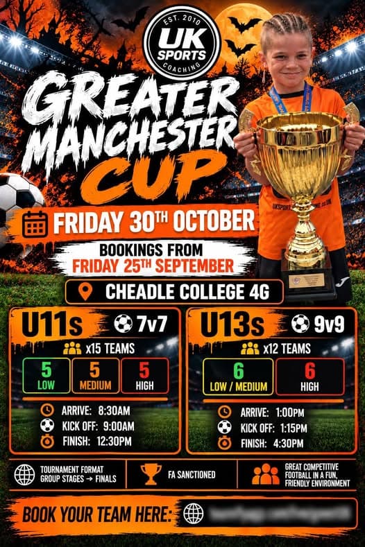 Greater Manchester Cup flyer