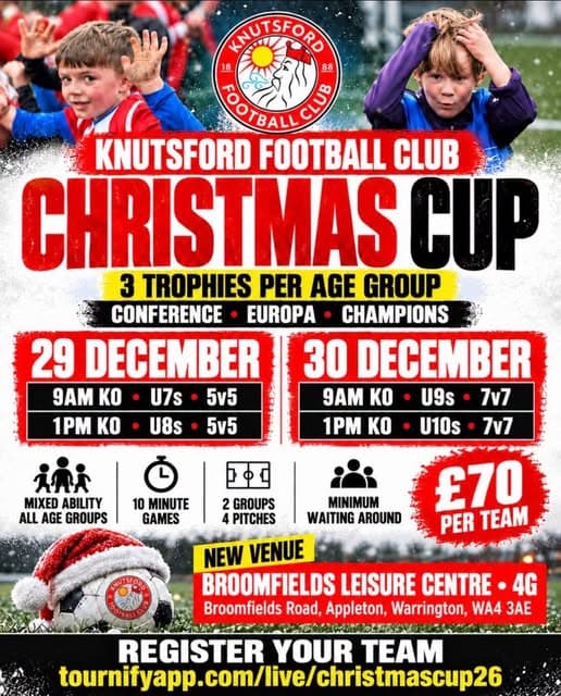 Knutsford Christmas Cup 2026 listing