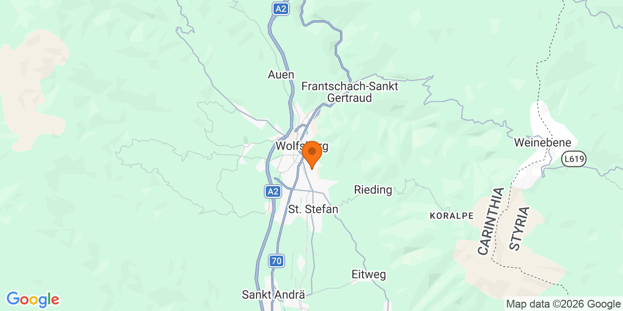 Karte der Spielorte: Fußballturniere in Wolfsberg