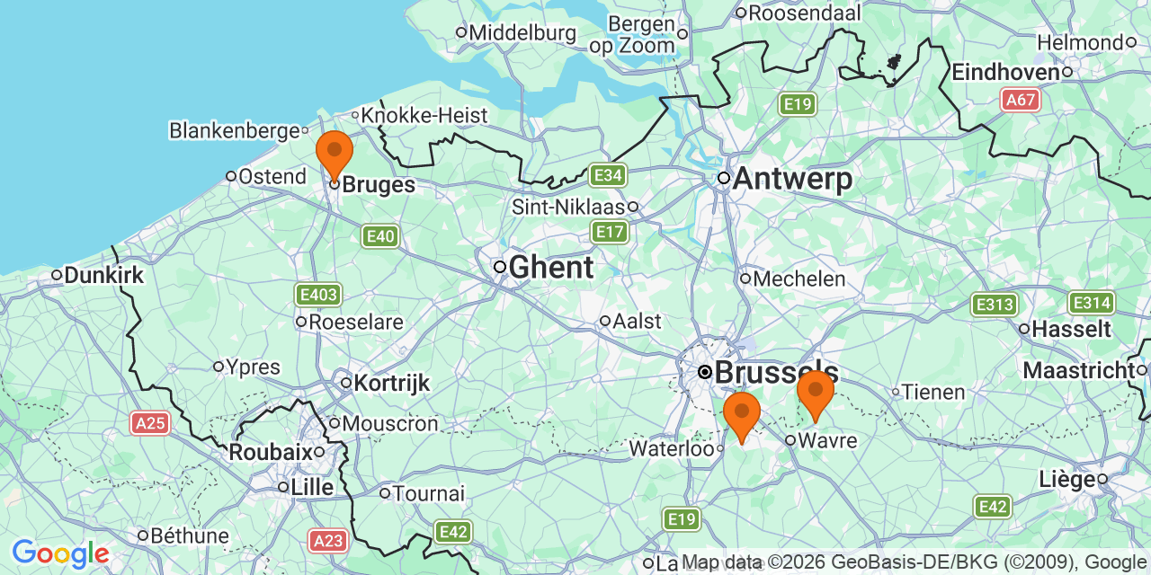 Kaart met de locaties: Voetbaltornooien
