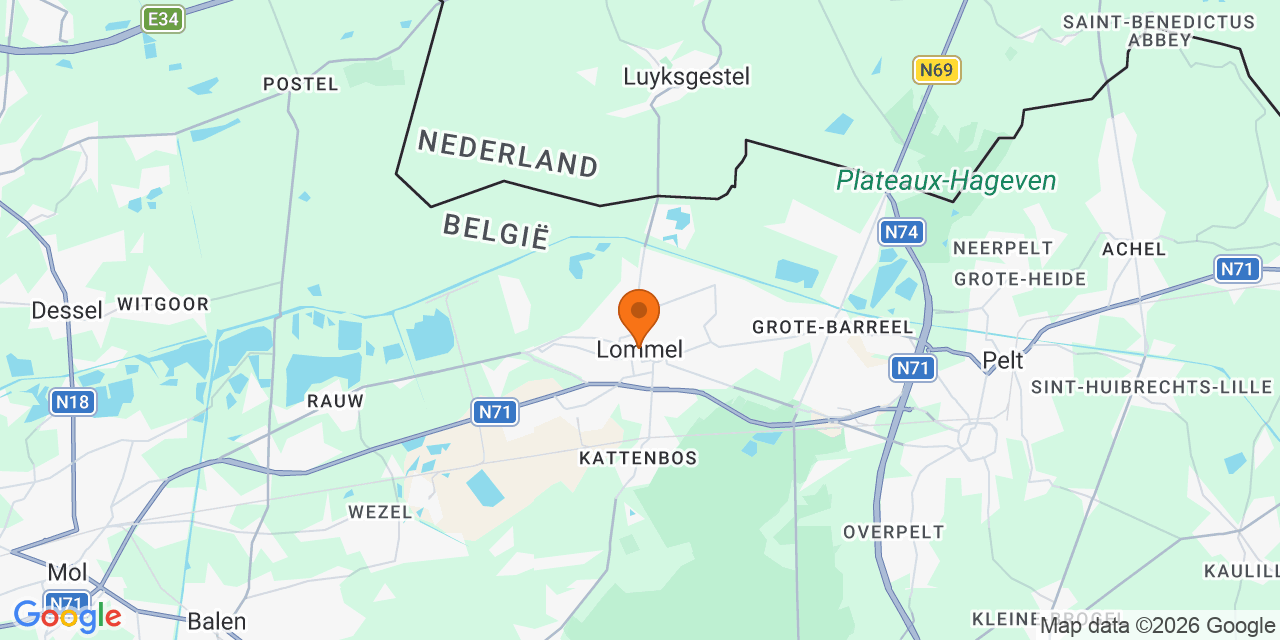Kaart met de locaties: Voetbaltornooien in Lommel