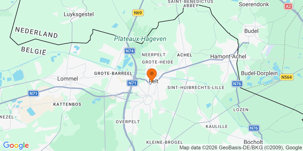 Kaart met de locaties: Voetbaltornooien in Lommel & Neerpelt