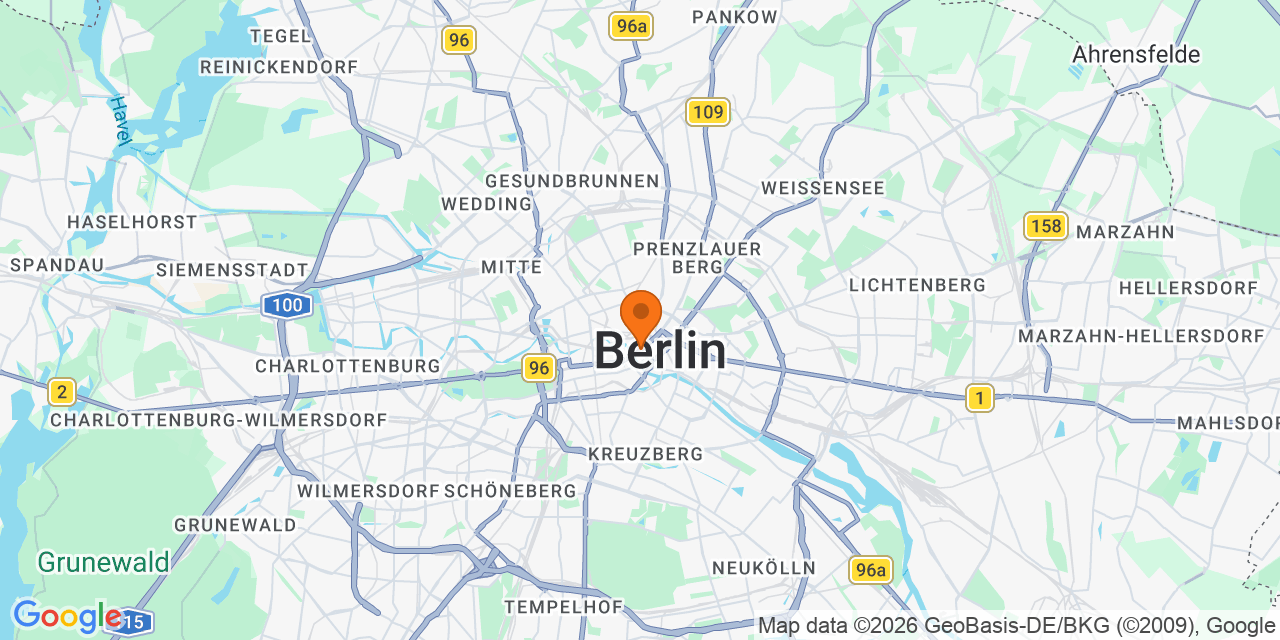 Karte der Spielorte: Fußballturniere in Berlin