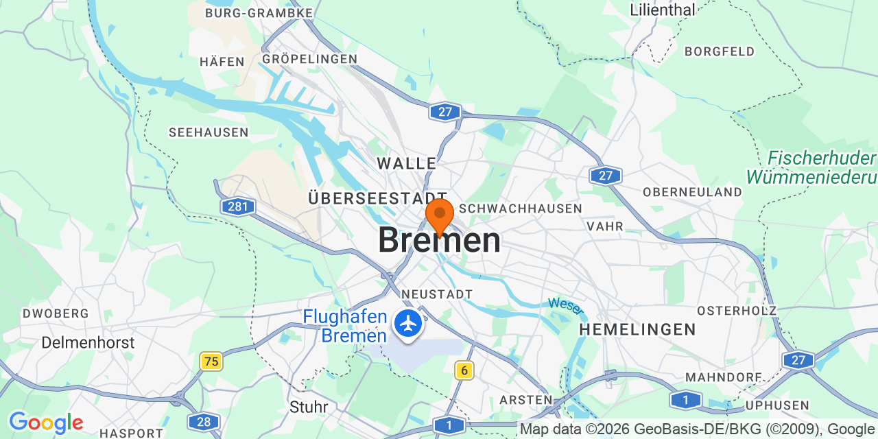 Karte der Spielorte: Fußballturniere in Bremen