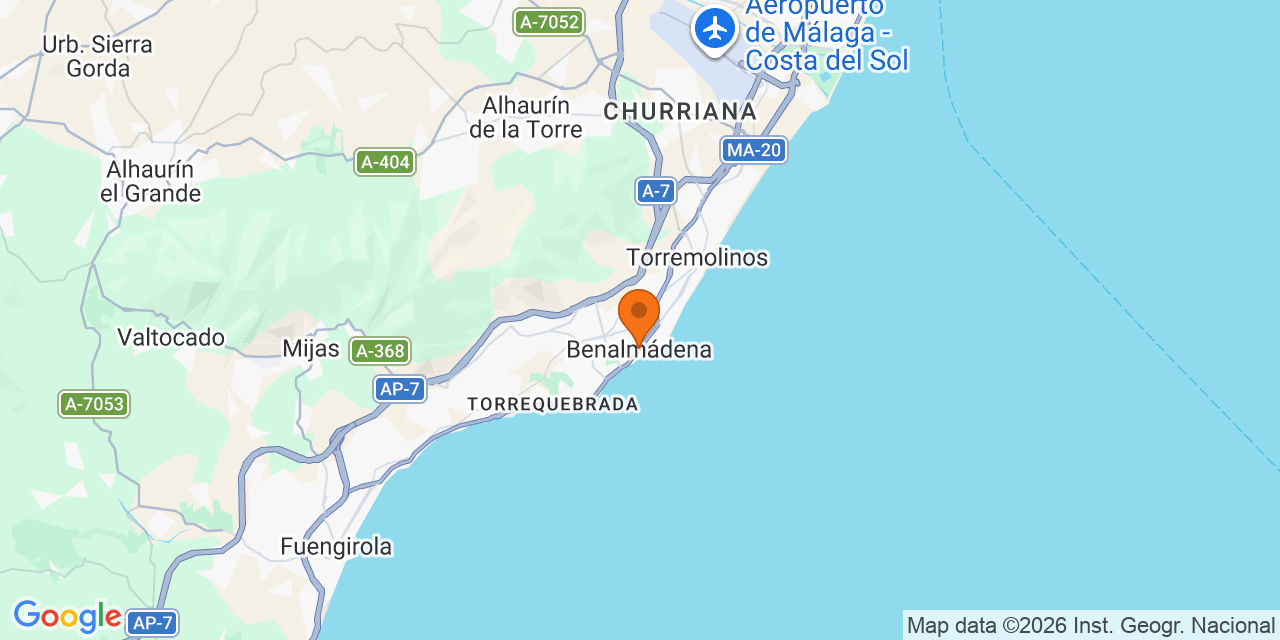 Mapa de las sedes: Torneos de fútbol en Benalmádena