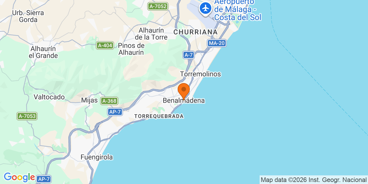 Mapa de las sedes: Torneos de fútbol en Málaga