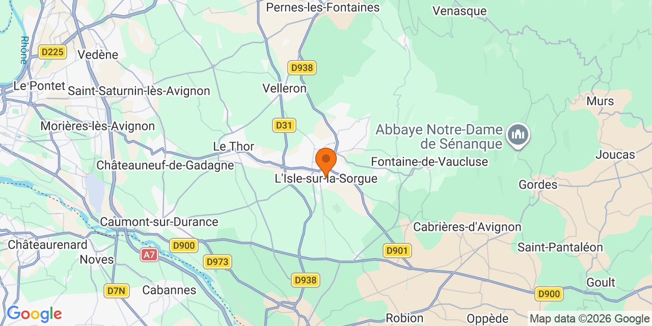 Carte des lieux : Tournois de foot à L’Isle-sur-la-Sorgue