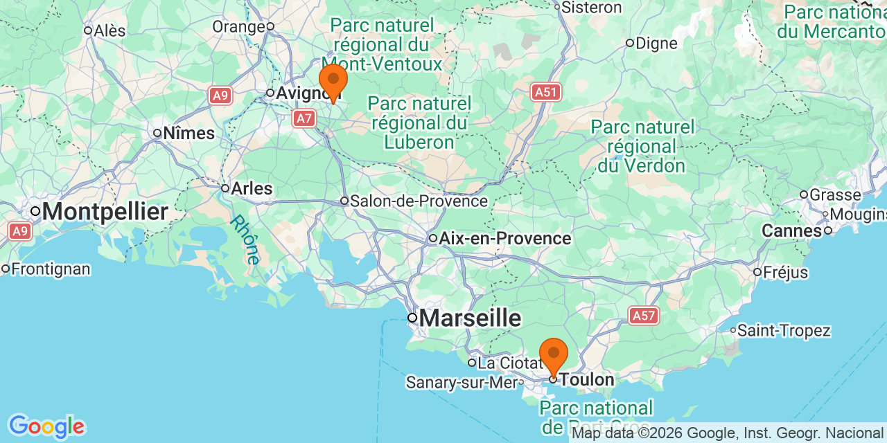 Carte des lieux : Tournois de foot en Provence-Alpes-Côte d’Azur