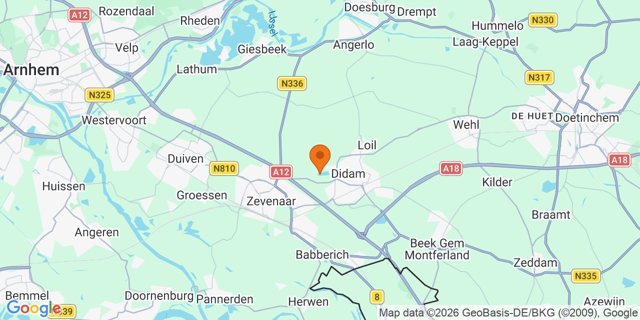 Kaart met de locaties: Voetbaltoernooien in Didam