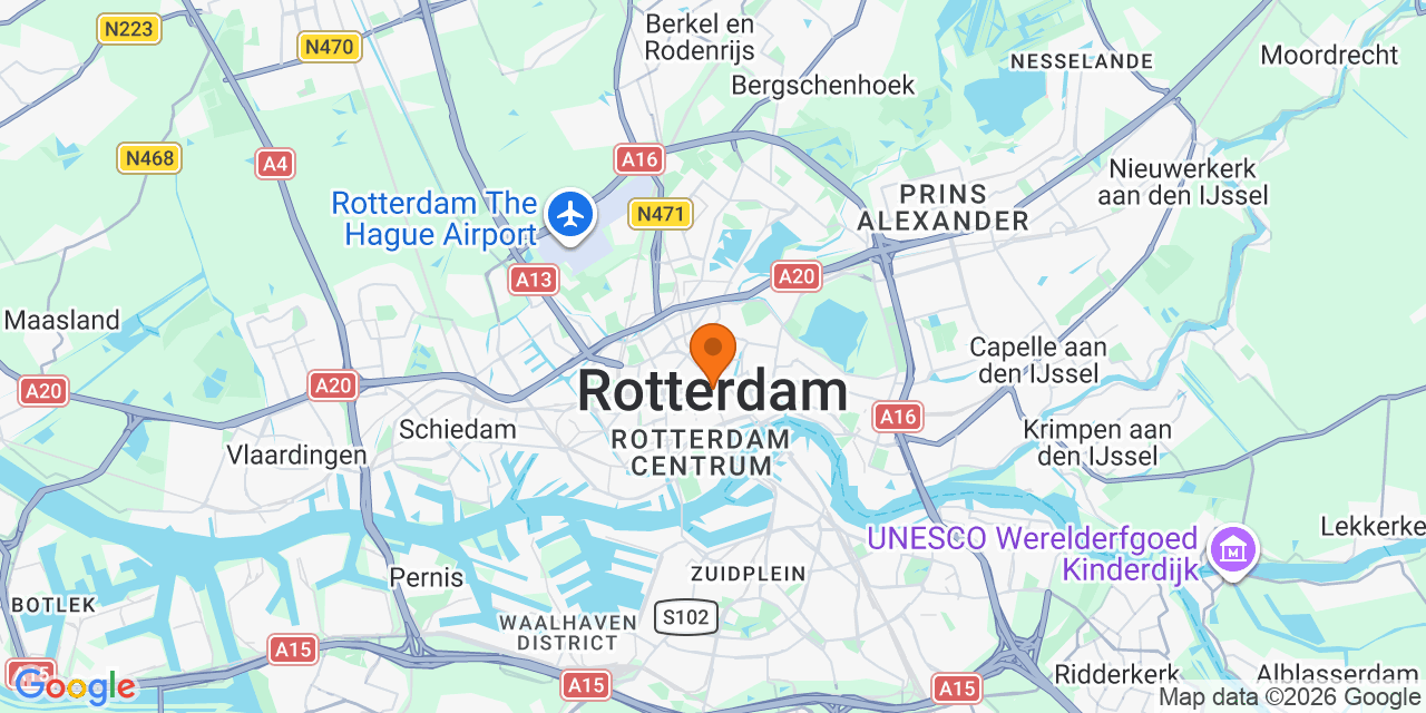 Kaart met de locaties: Voetbaltoernooien in South Holland