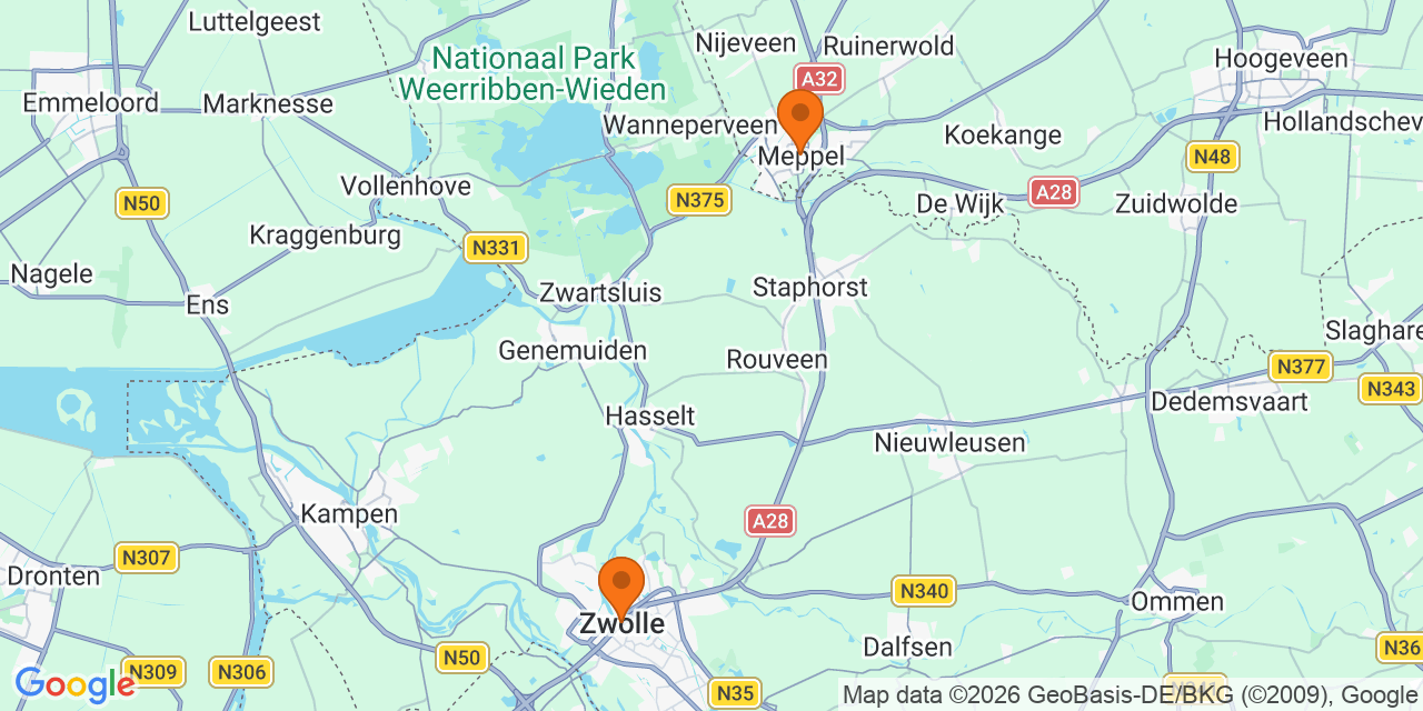 Kaart met de locaties: Voetbaltoernooien JO19