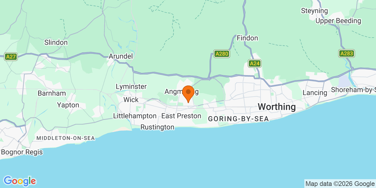Map of the venues for Football tournaments in Angmering