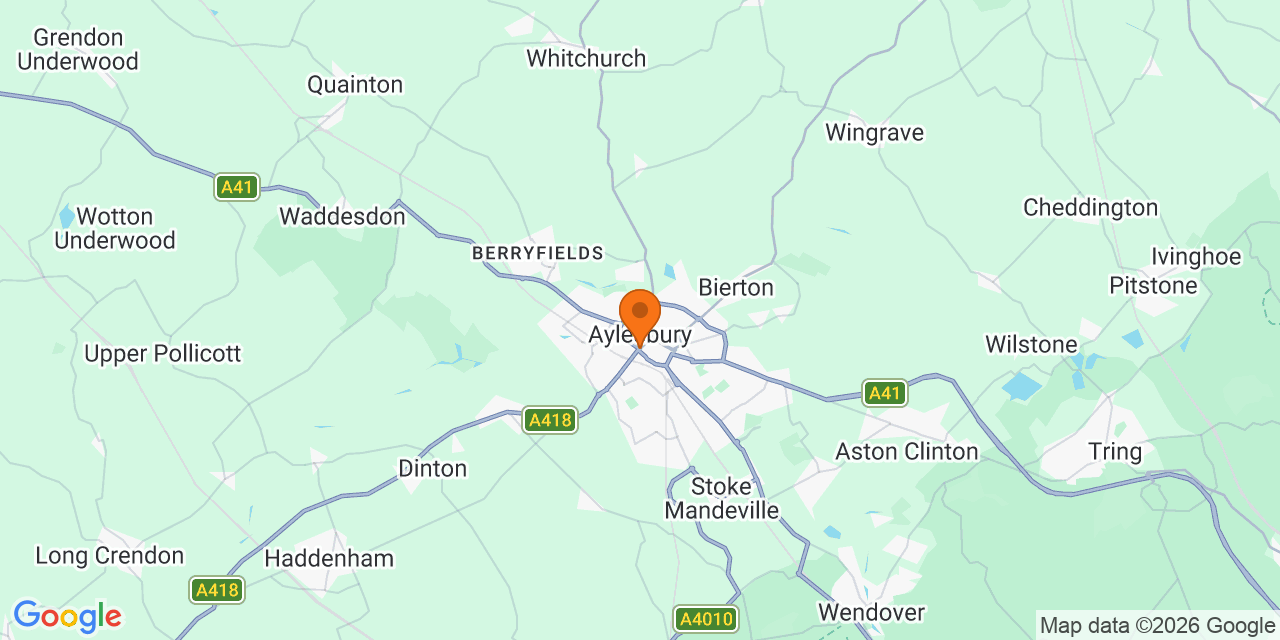 Map of the venues for Football tournaments in Aylesbury