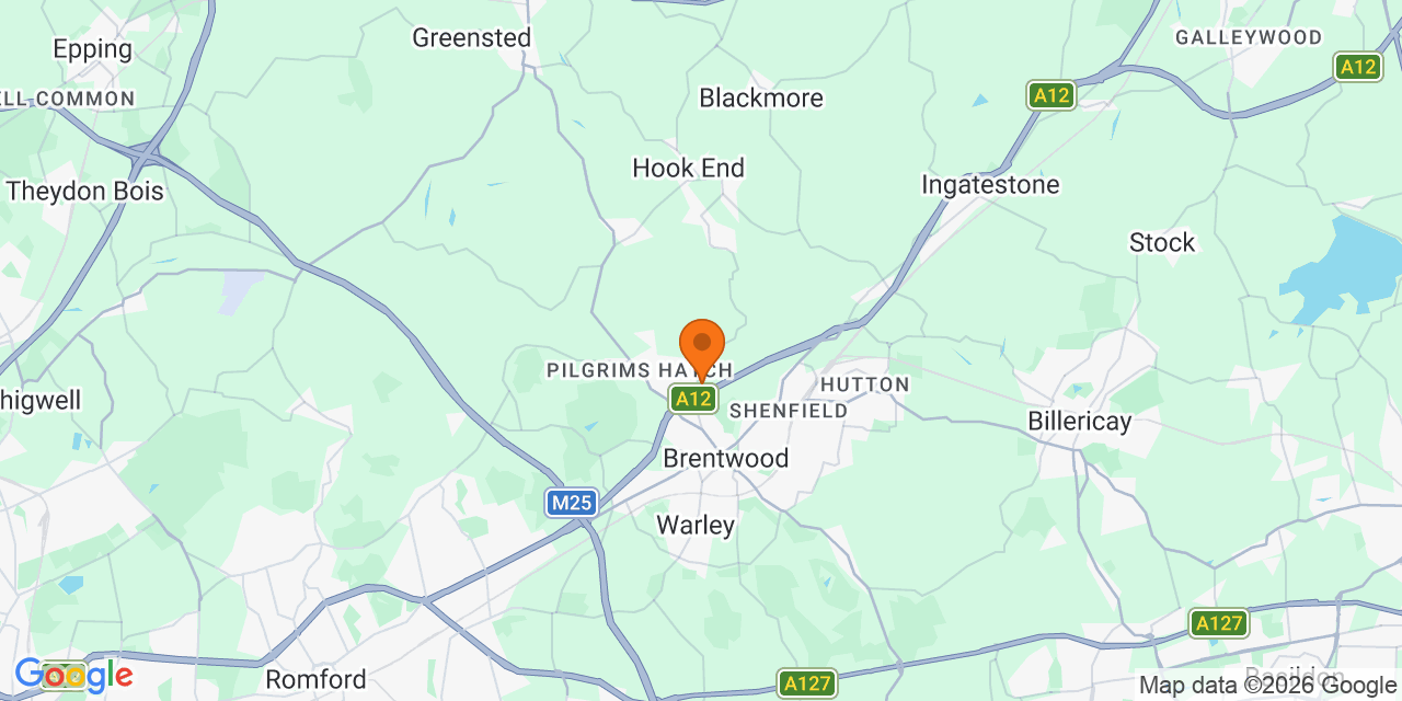 Map of the venues for Football tournaments in Brentwood