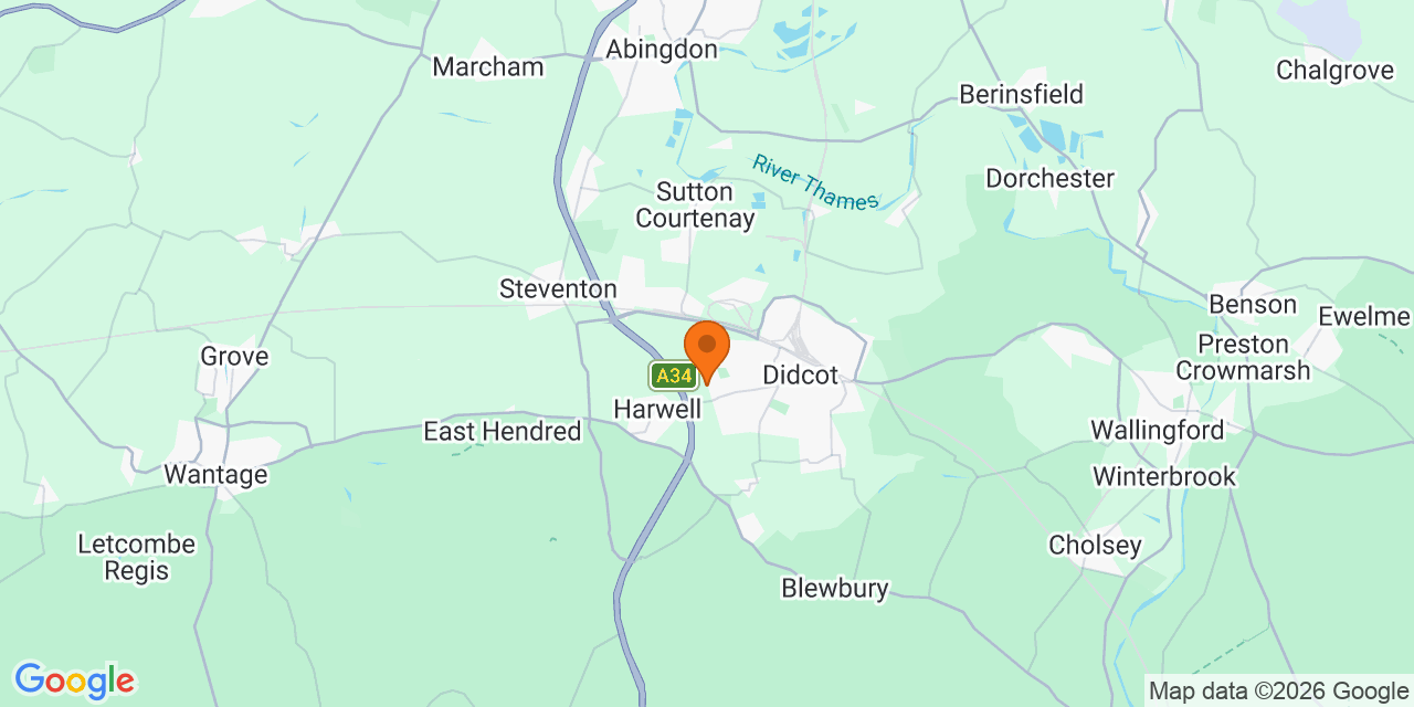 Map of the venues for Football tournaments in Didcot