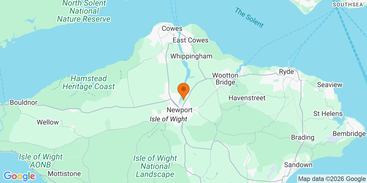 Map of the venues for Football tournaments in Isle of Wight