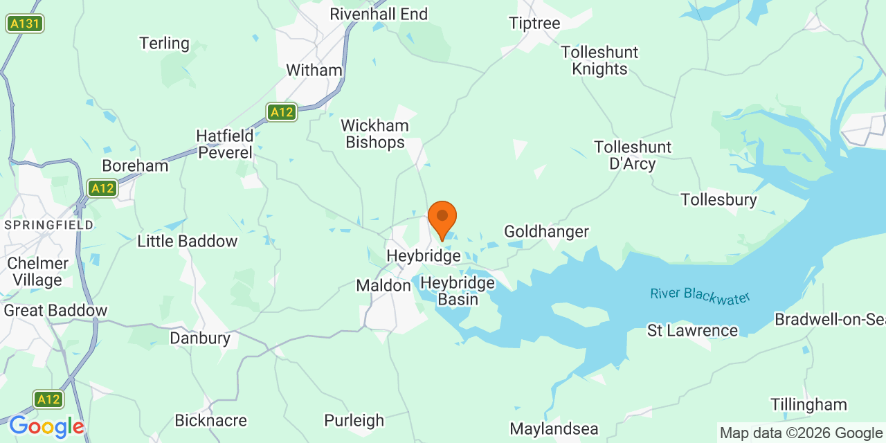 Map of the venues for Football tournaments in Maldon