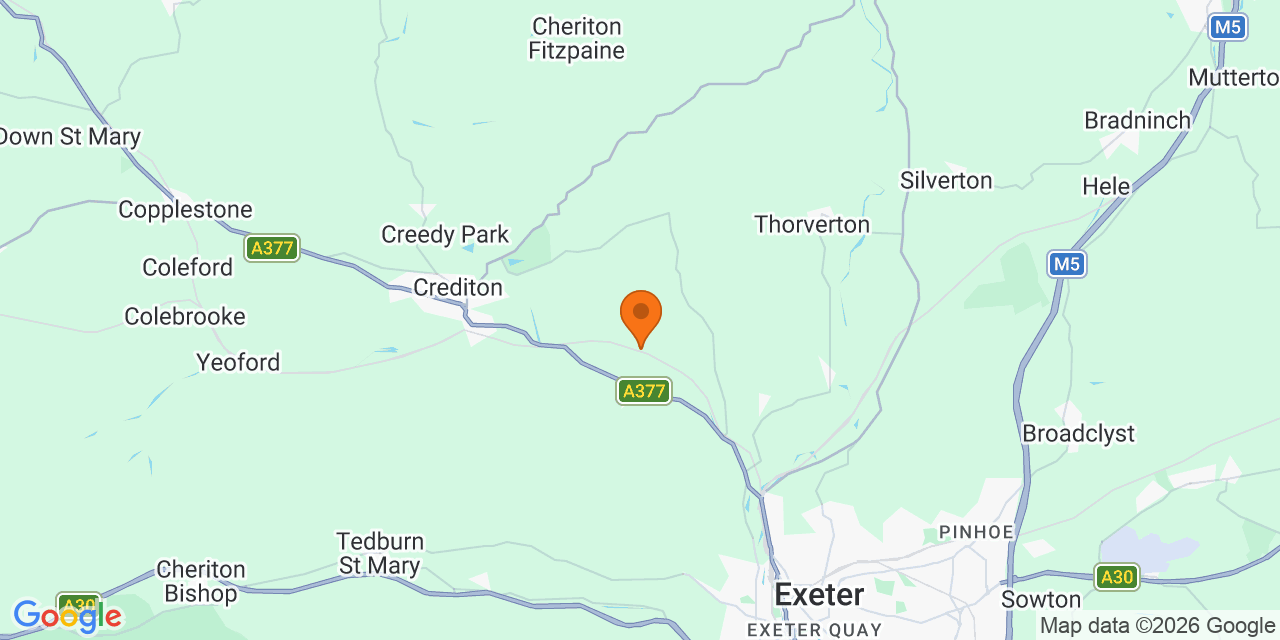 Map of the venues for Football tournaments in Newton St Cyres