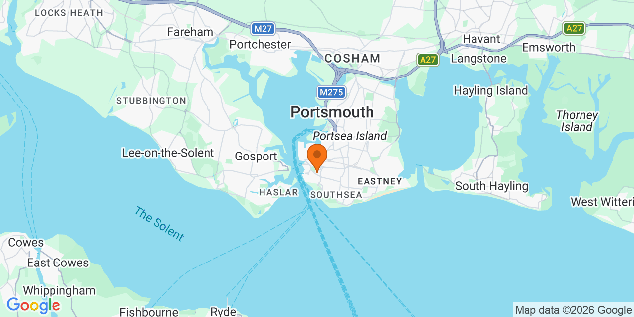 Map of the venues for Football tournaments in Portsmouth