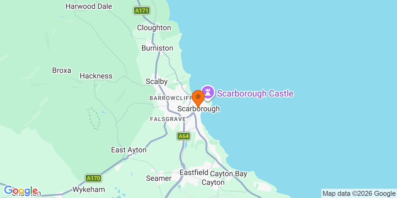 Map of the venues for Football tournaments in Scarborough