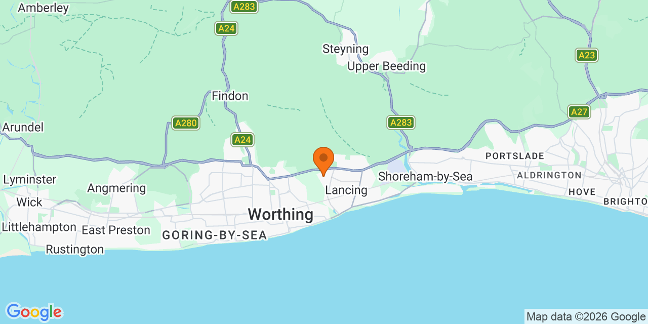 Map of the venues for Football tournaments in Sompting