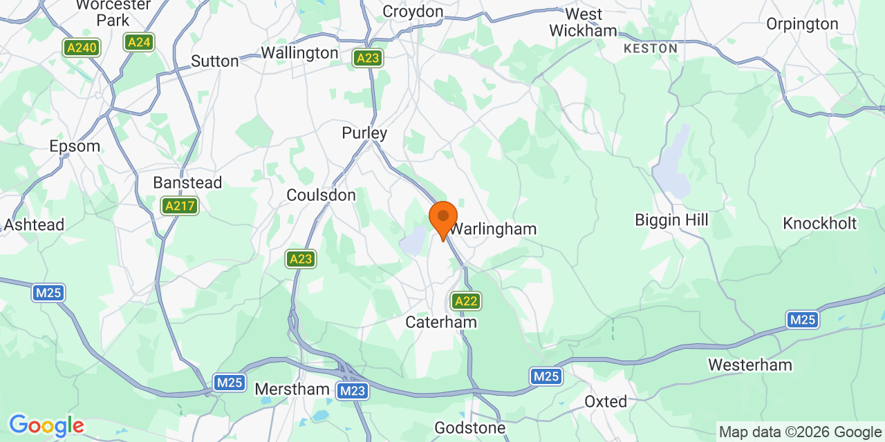 Map of the venues for Football tournaments in Whyteleafe