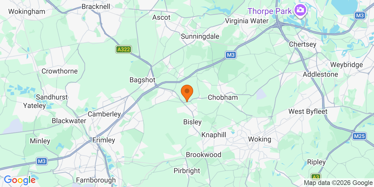 Map of the venues for Football tournaments in Woking