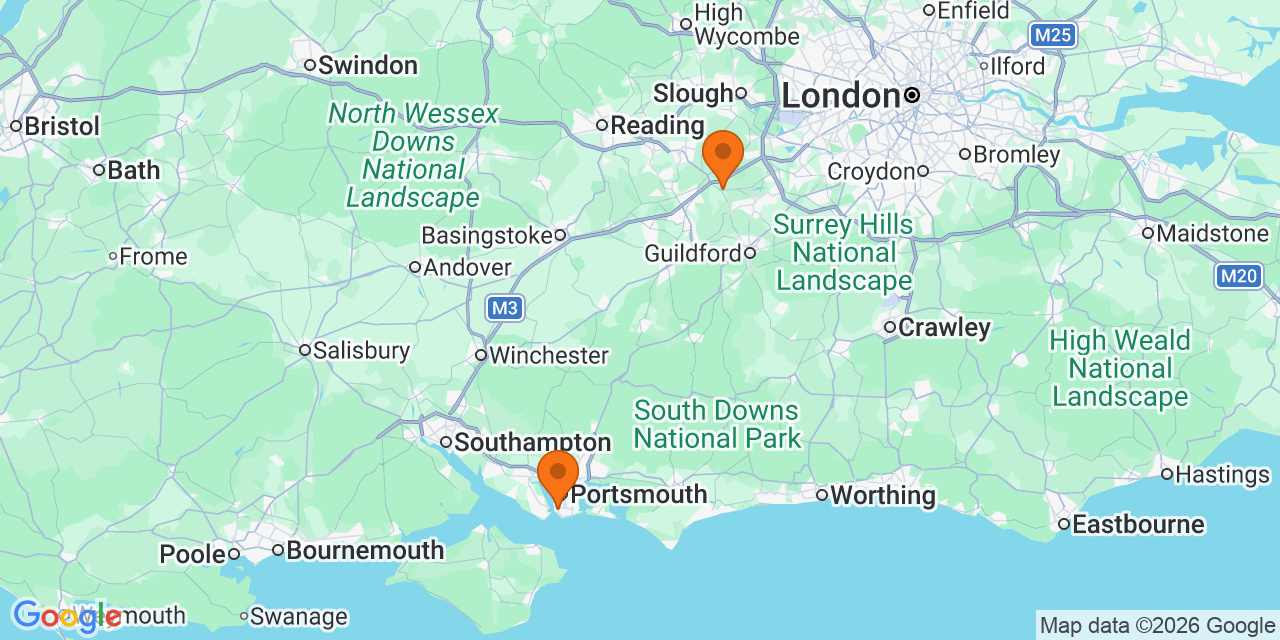 Map of the venues for U18 football tournaments