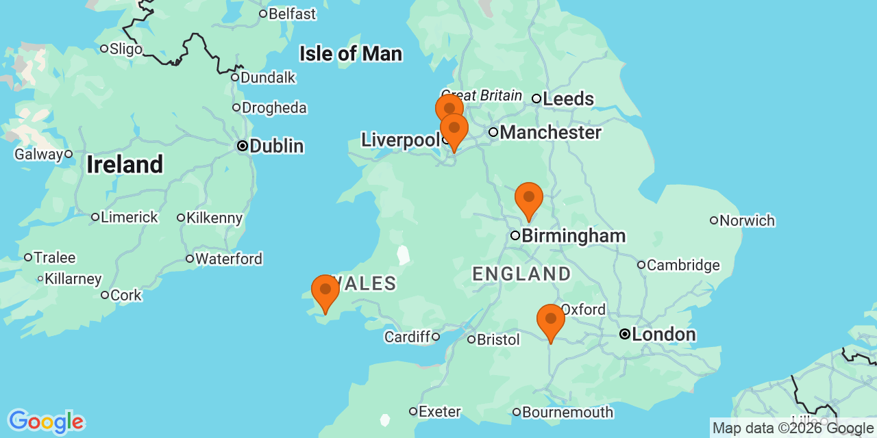 Map of the venues for U6 football tournaments